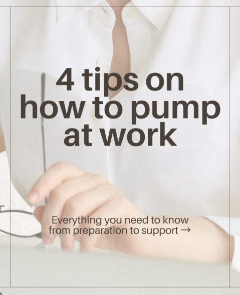 4 Tips on How to Pump at Work