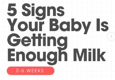 5 Signs Your Baby Is Getting Enough Milk
