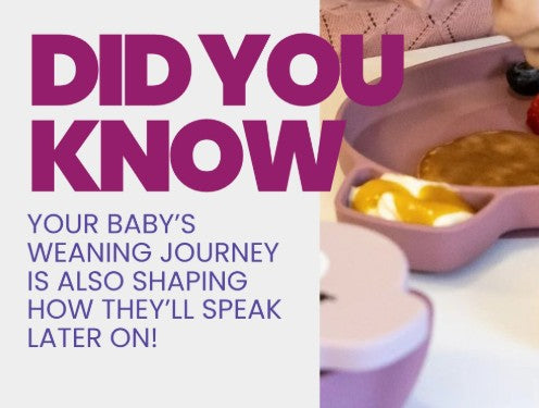 Your baby’s weaning journey is also shaping how they’ll speak later on!