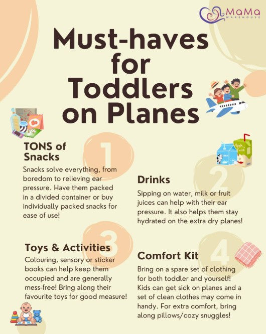 Must-haves for Toddlers on Planes
