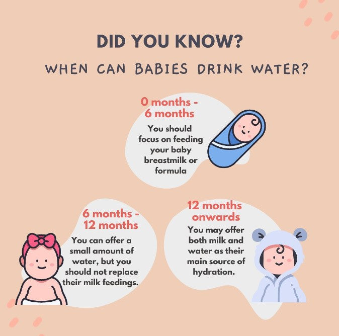 When can babies drink water 