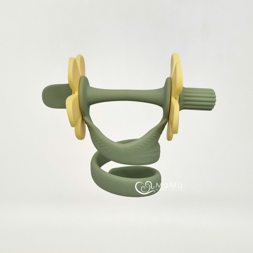 Mamas Tem Serpent Bloom Teether with Case