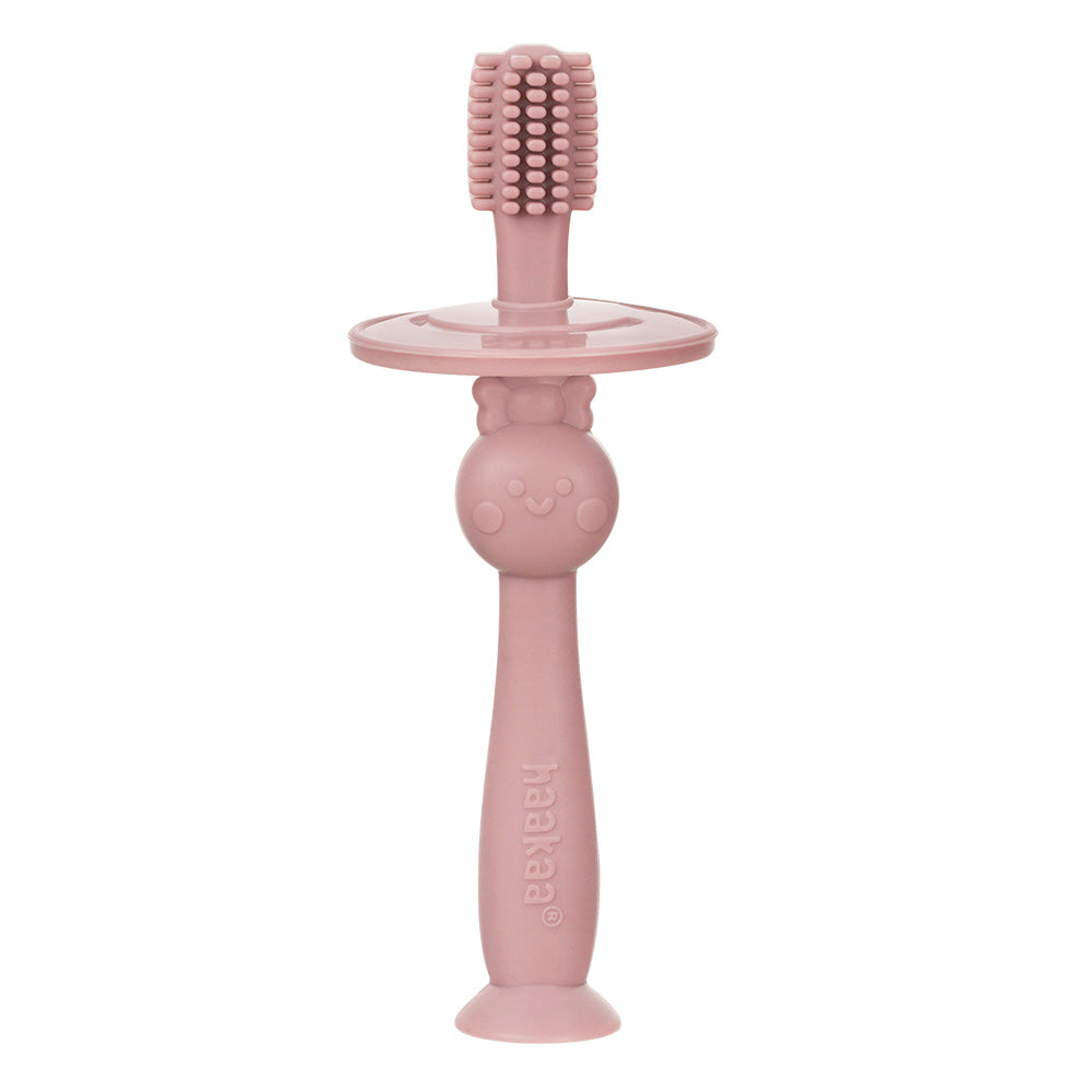 Haakaa 360° Baby Toothbrush (Blush)