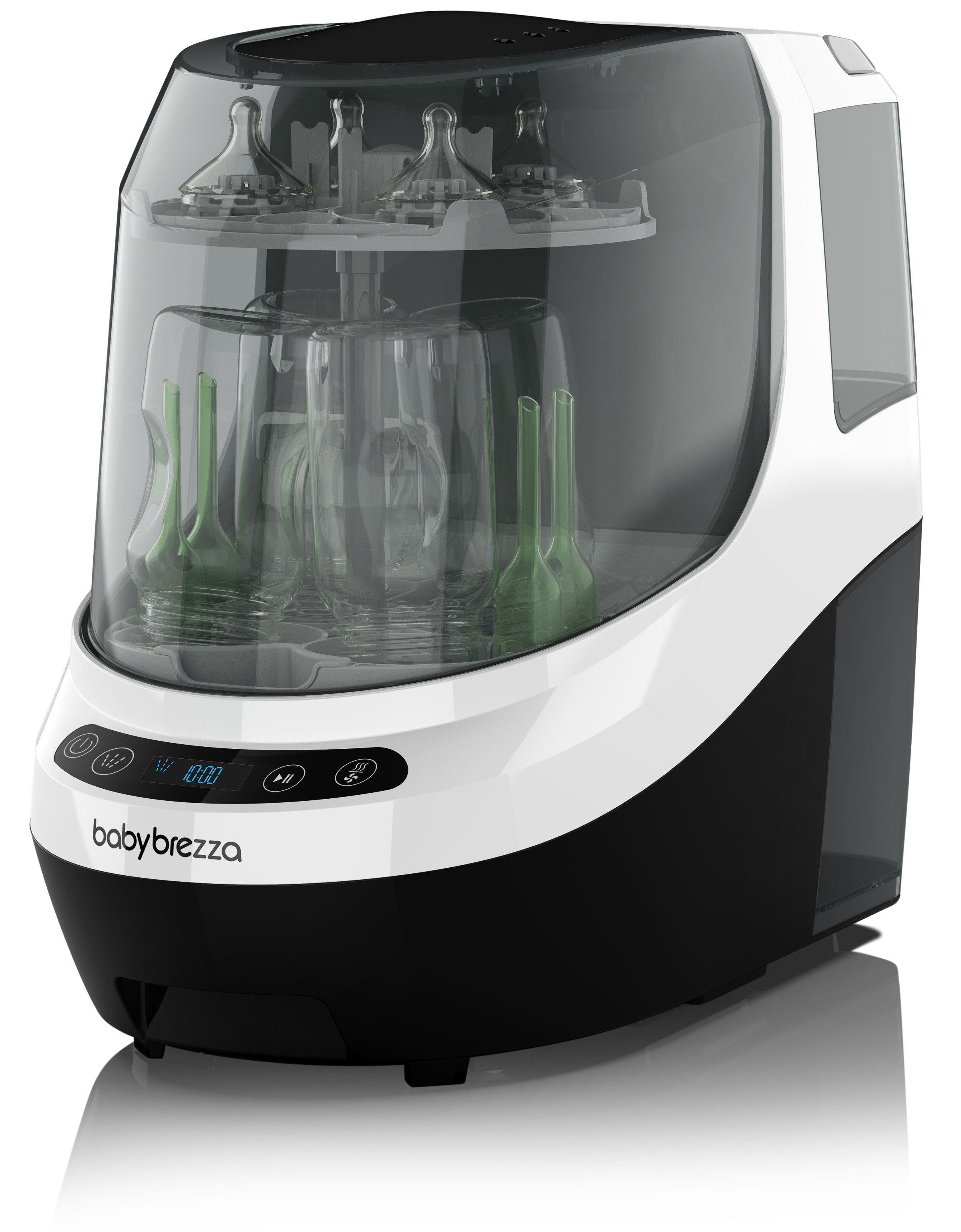 Baby Brezza Bottle Washer Pro (White/Black) with Accessories Bundle (B)