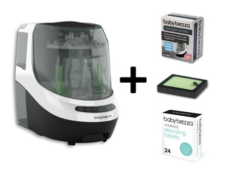 Baby Brezza Bottle Washer Pro with Accessories Bundle (B)