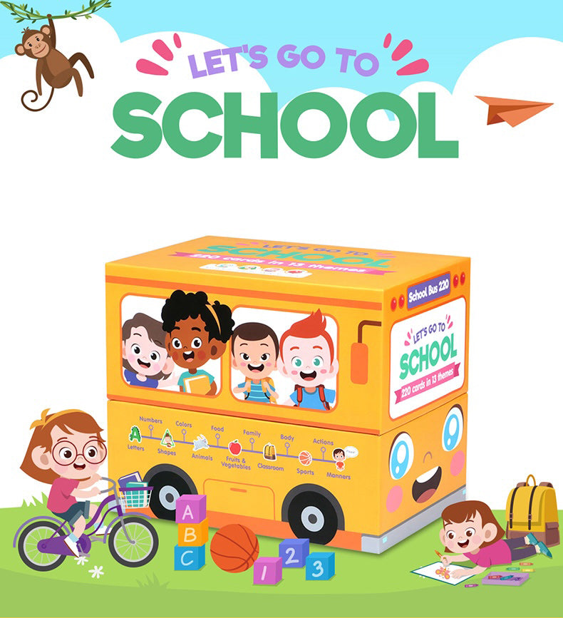 Alilo Let's Go To School in English (220 Cards) — Educational Talking Pen Expansion Pack