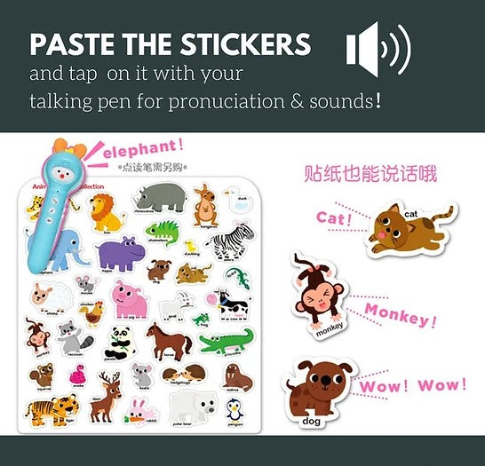 Alilo My First Sticker Book in English - Early Learning (Educational Talking Pen Expansion Pack)