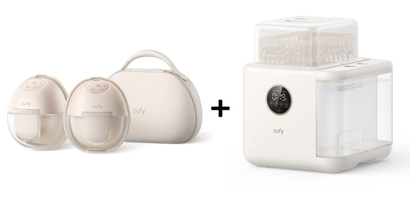 eufy Breast Pump S1 Pro and Bottle Washer S1 Pro Bundle (B)