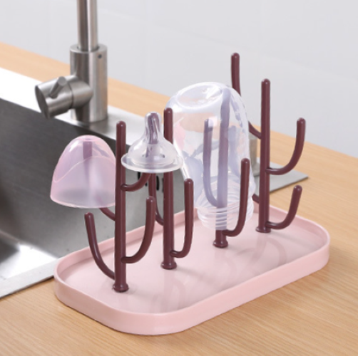 Baby Bottle Drying Rack, Baby Bottle Drain Holder With Detachable Drip  Tray, Baby Drying Rack Ideal For Bottles, Teats - Jxlgv