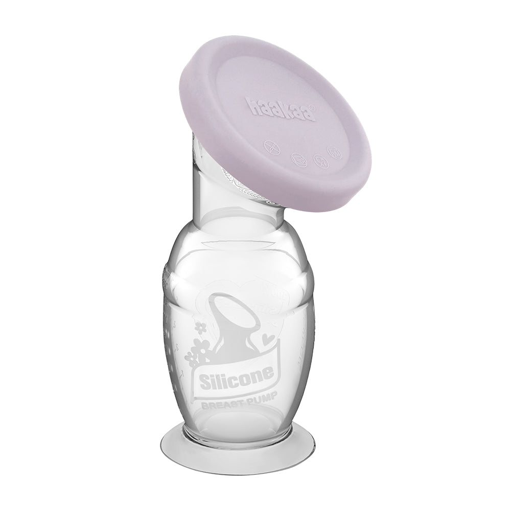 Haakaa Silicone Breast Pump (100ml and Cap Bundle)