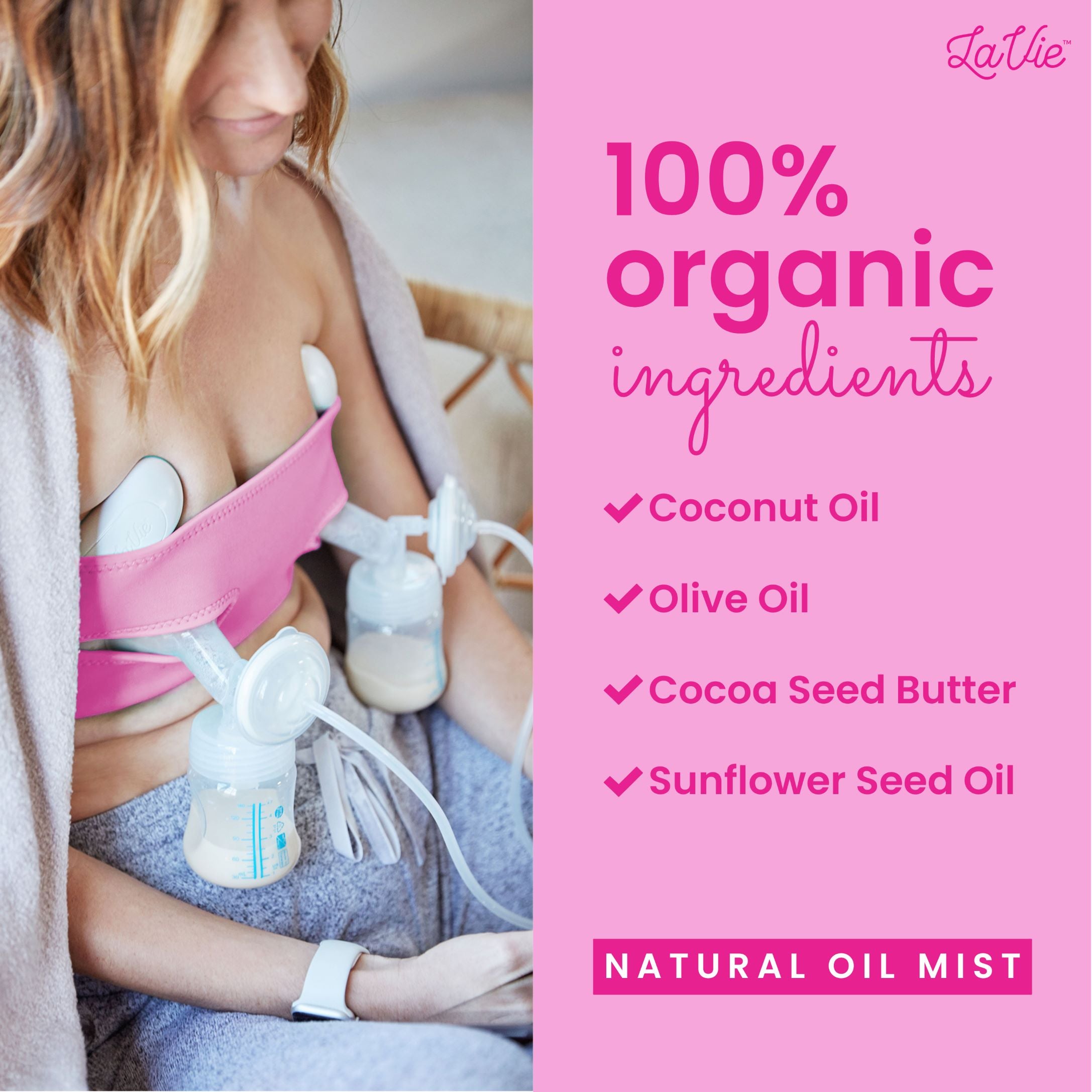 LaVie Organic Natural Pumping Spray 2oz
