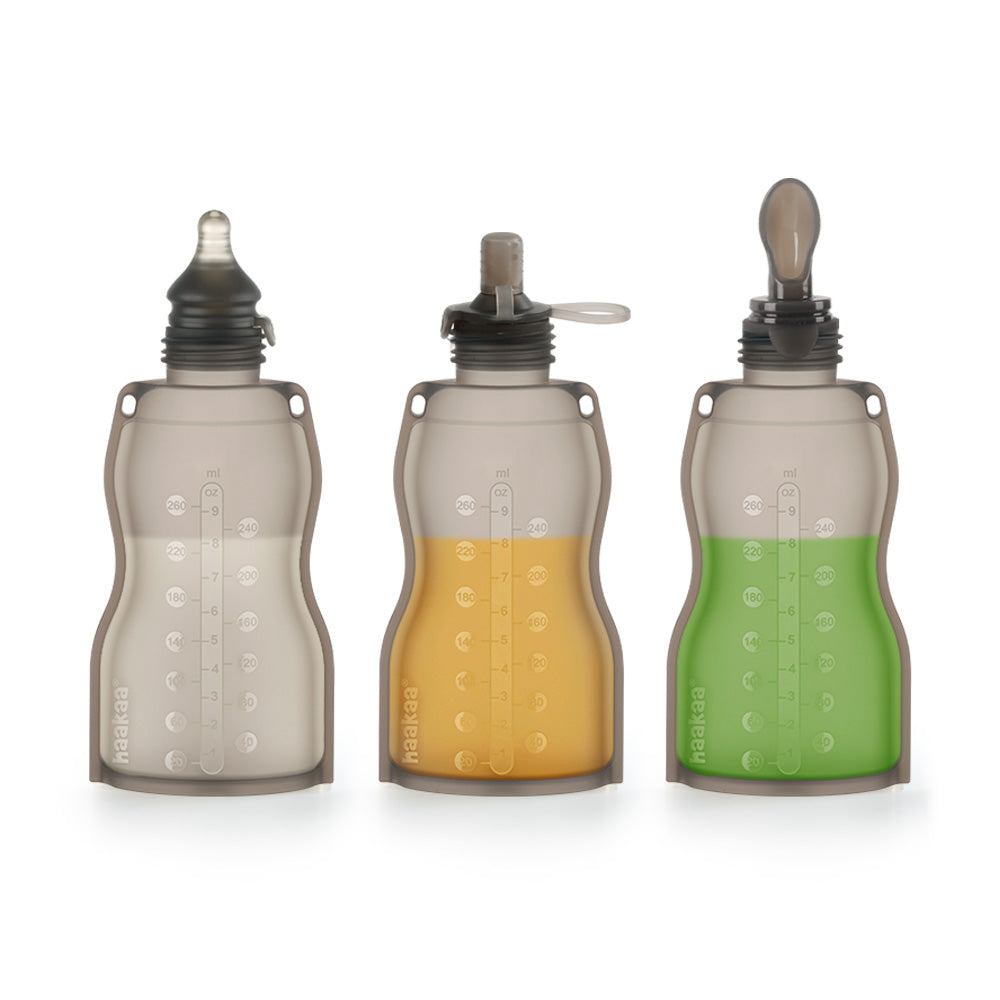 Haakaa Silicone Milk Storage Bag (9oz./260ml) - 1pk/2pk/5pk