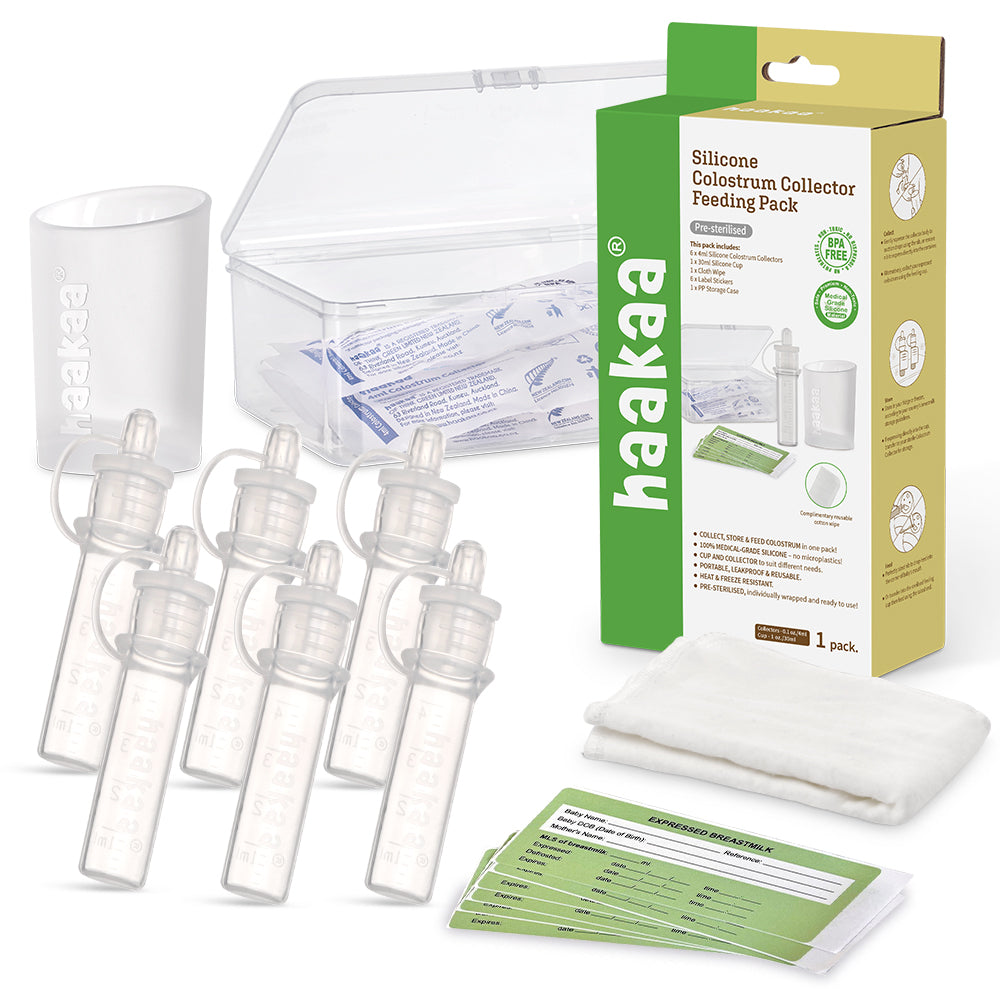 Haakaa Pre-Sterilized Silicone Colostrum Collector Feeding Pack (6pcs)