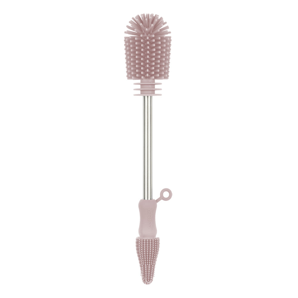 Haakaa Double-Ended Silicone Brush (Blush)