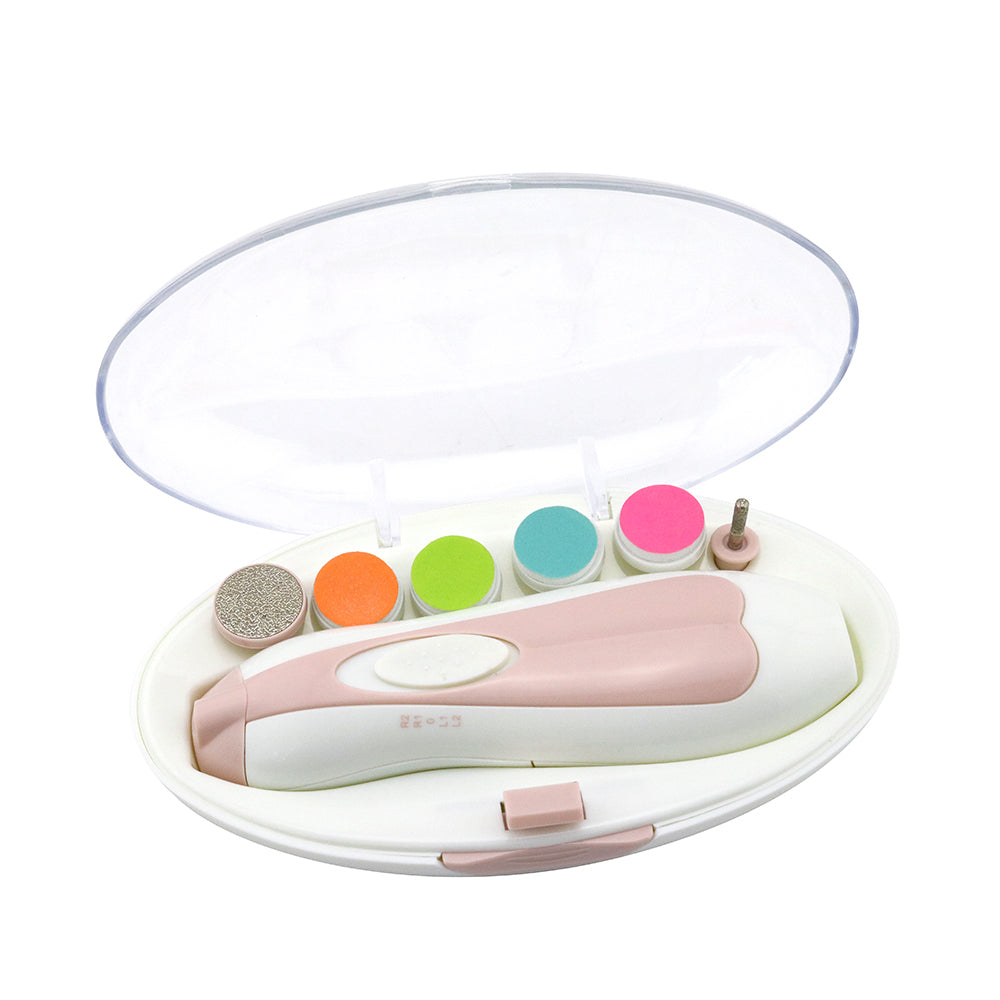 Haakaa Electric Nail Trimmer ⁄ Care Set (Pink)