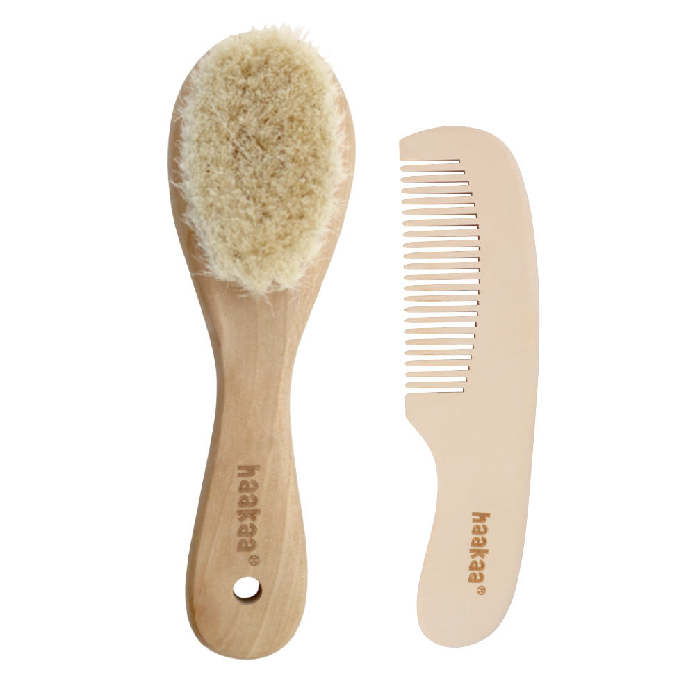 Haakaa Goat Wool Wooden Hairbrush