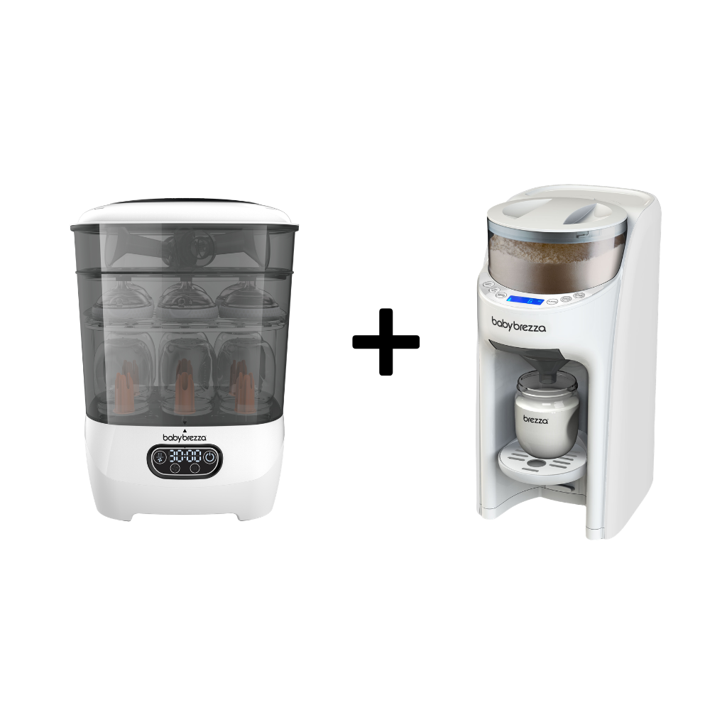 Baby Brezza Steam Steriliser and Formula Pro (Black/White) Bundle G/H