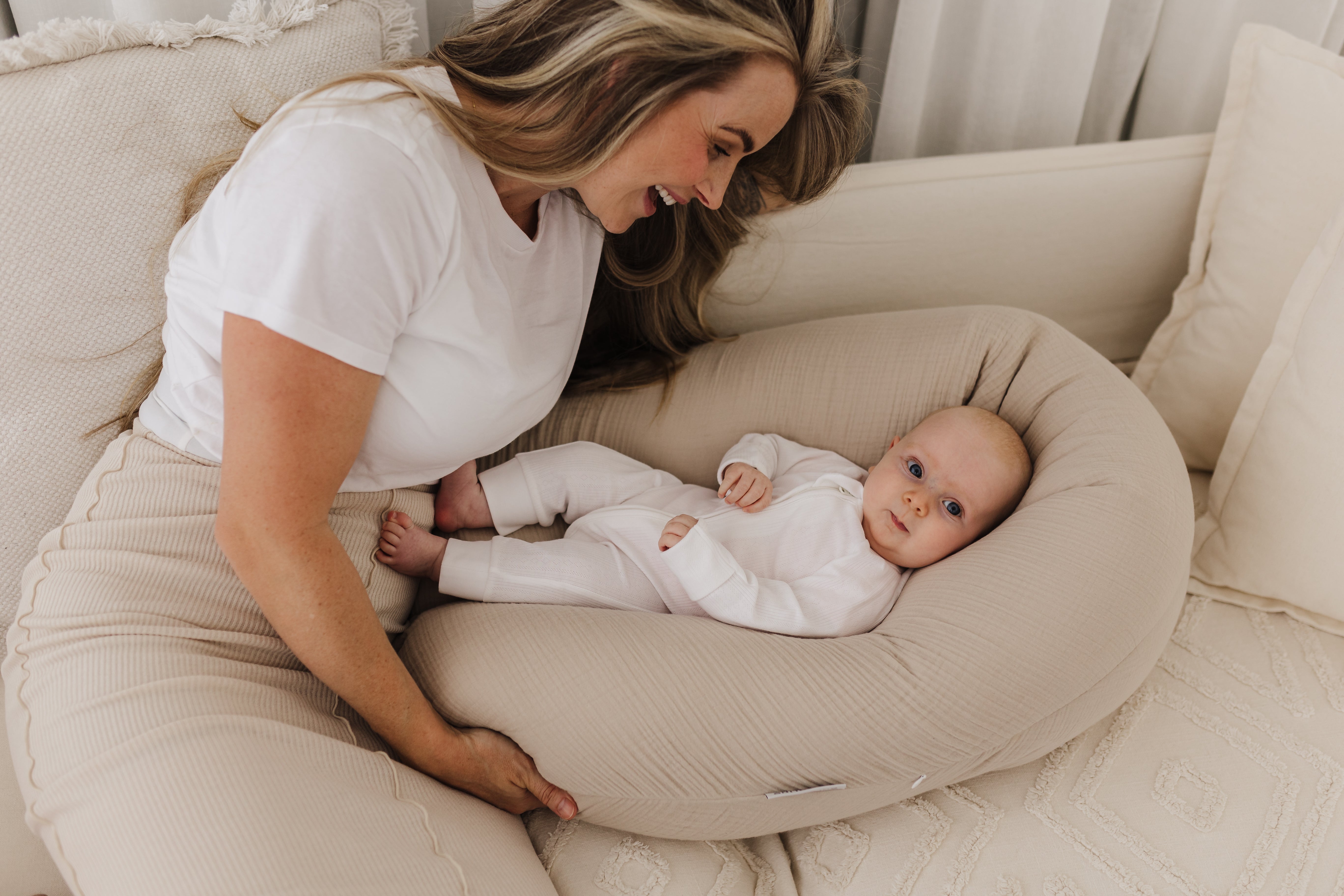 Theraline Muslin Maternity & Nursing Pillow