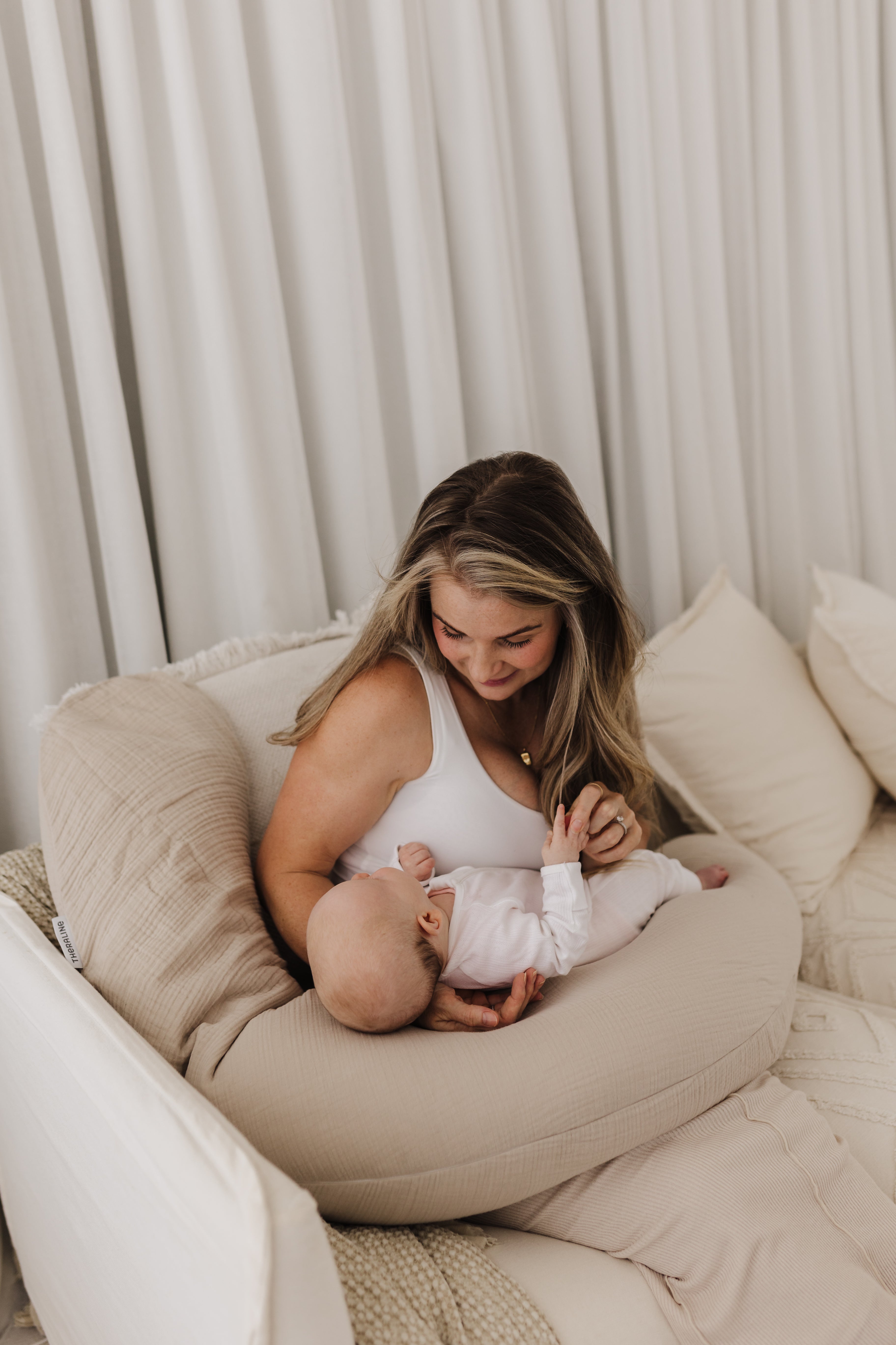 Theraline Muslin Maternity & Nursing Pillow