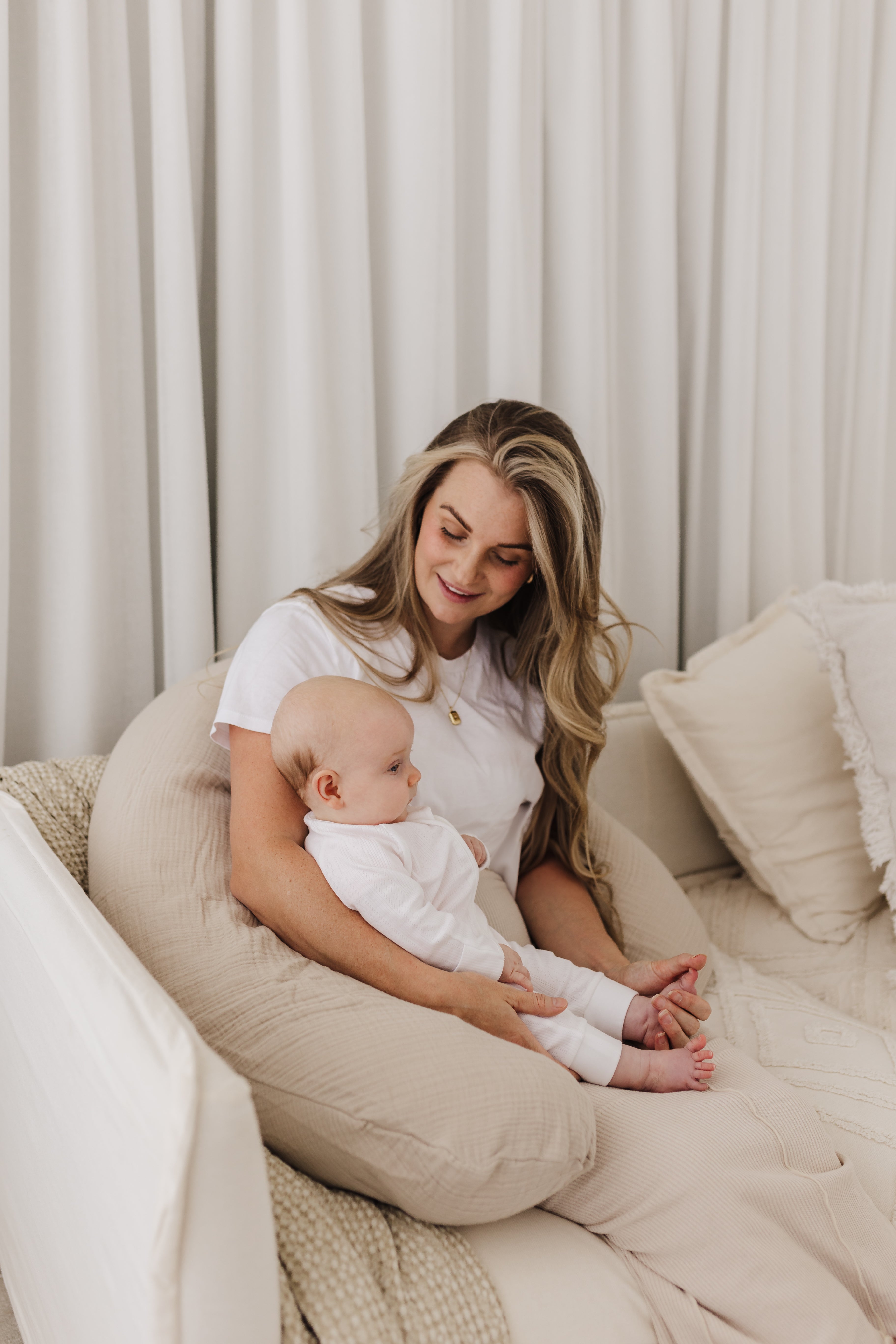 Theraline Muslin Maternity & Nursing Pillow