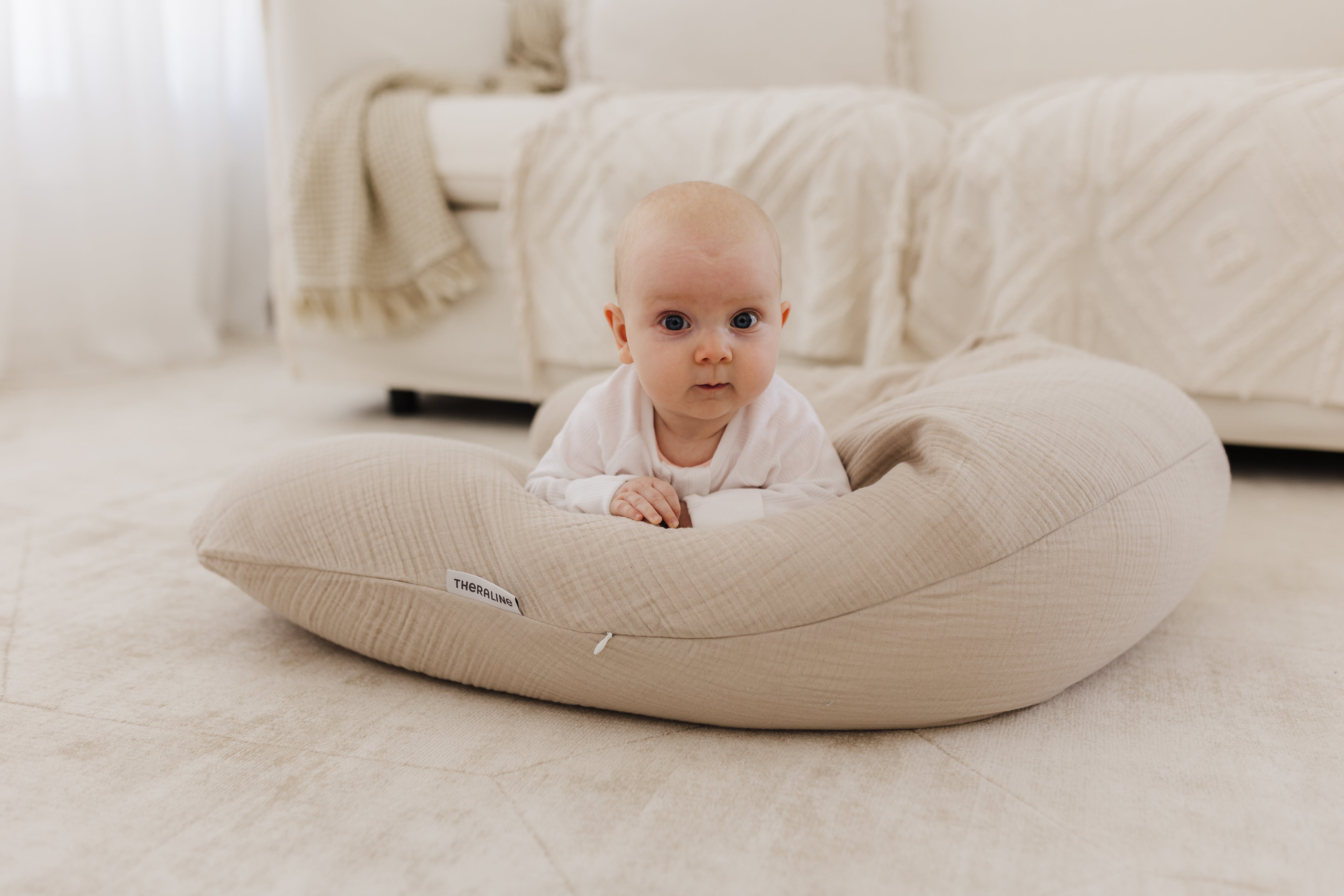 Theraline Muslin Maternity & Nursing Pillow