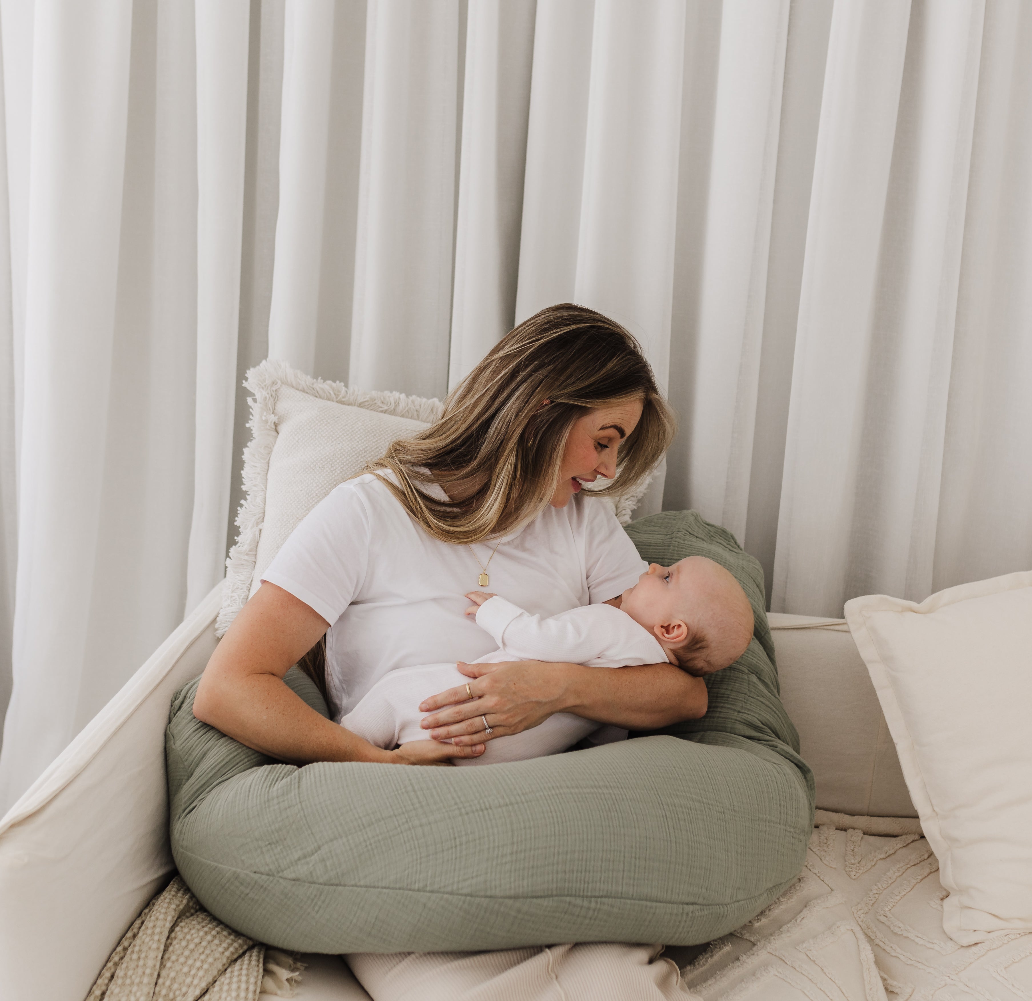 Theraline Muslin Maternity & Nursing Pillow