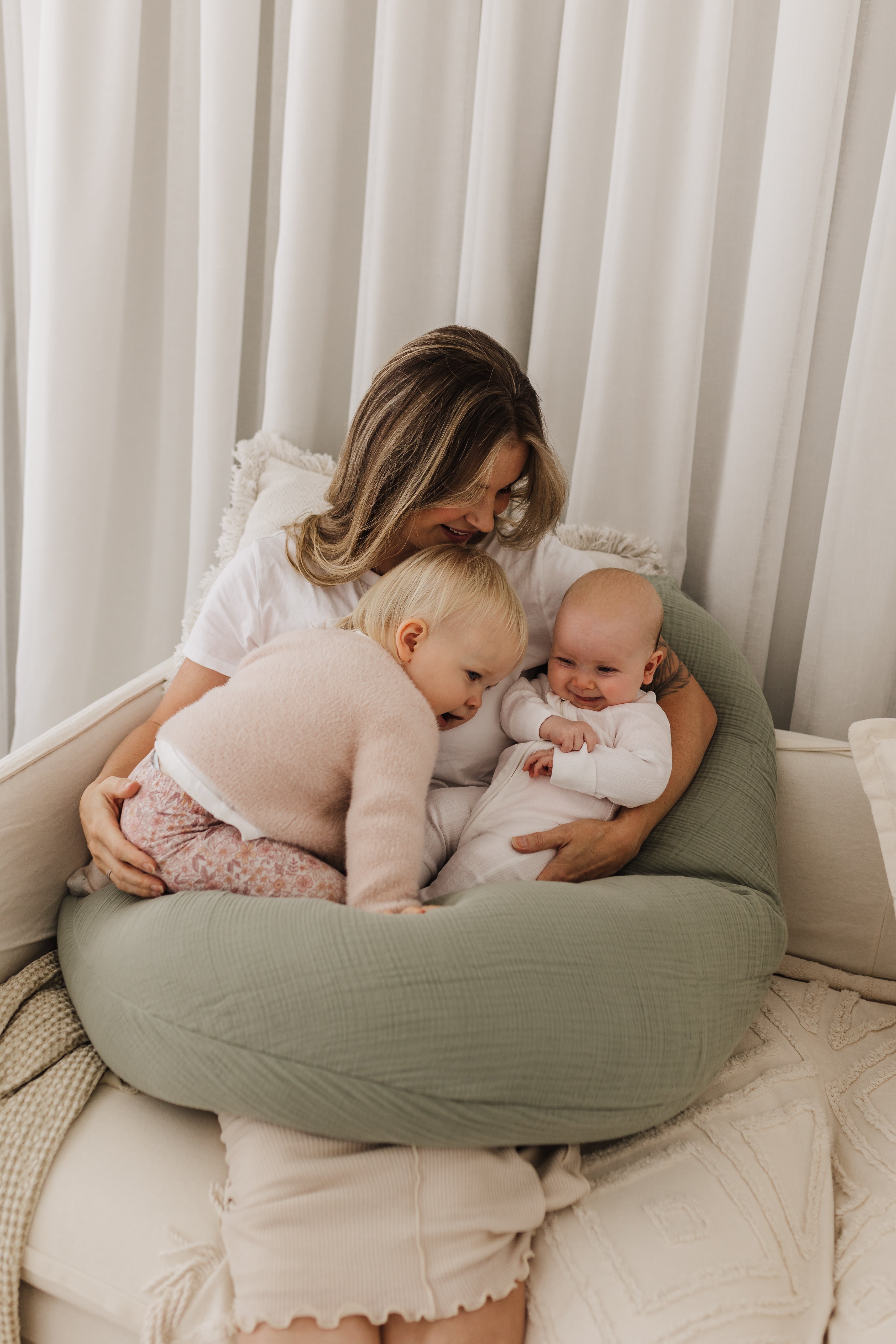 Theraline Muslin Maternity & Nursing Pillow