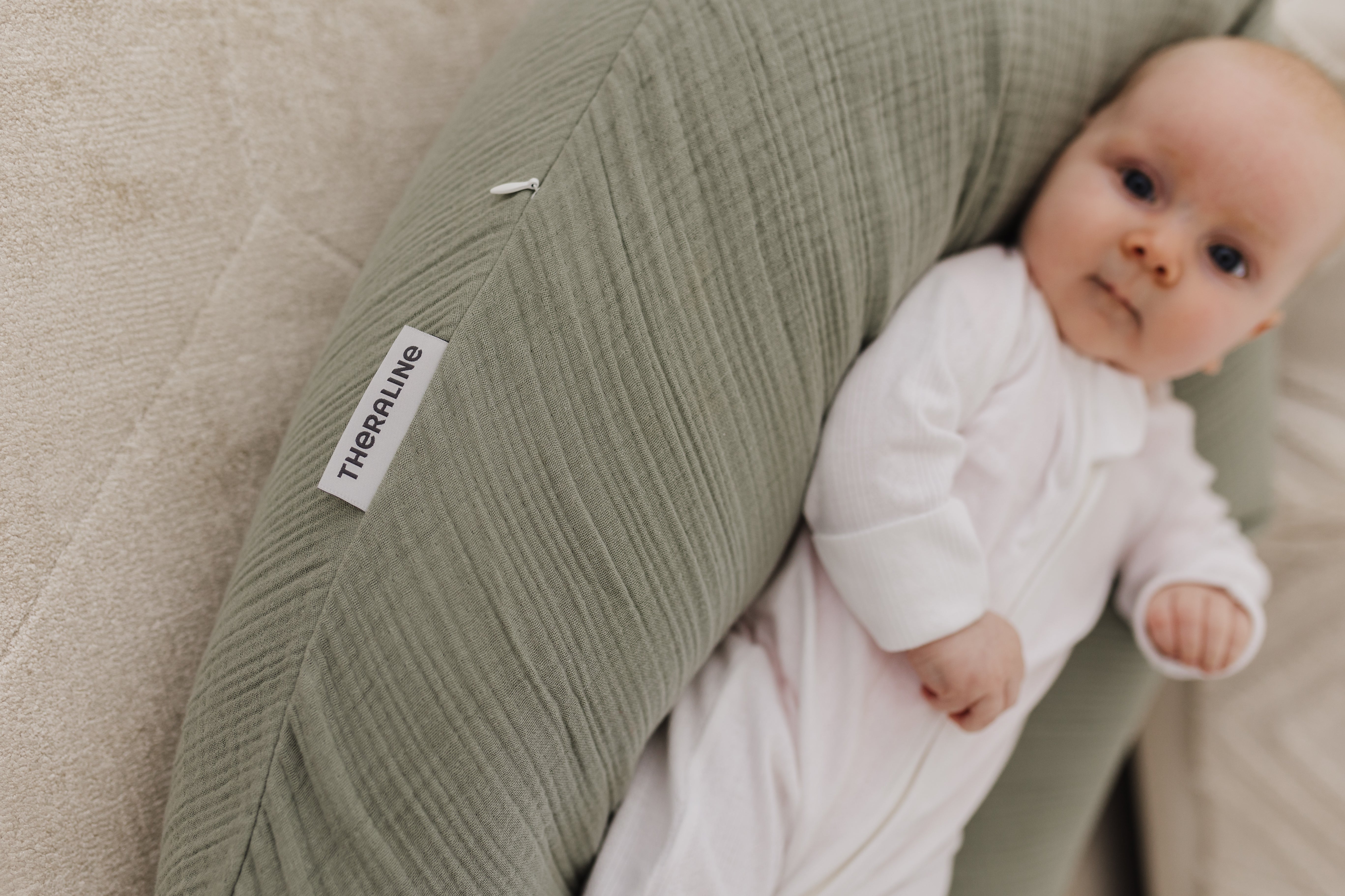 Theraline Muslin Maternity & Nursing Pillow