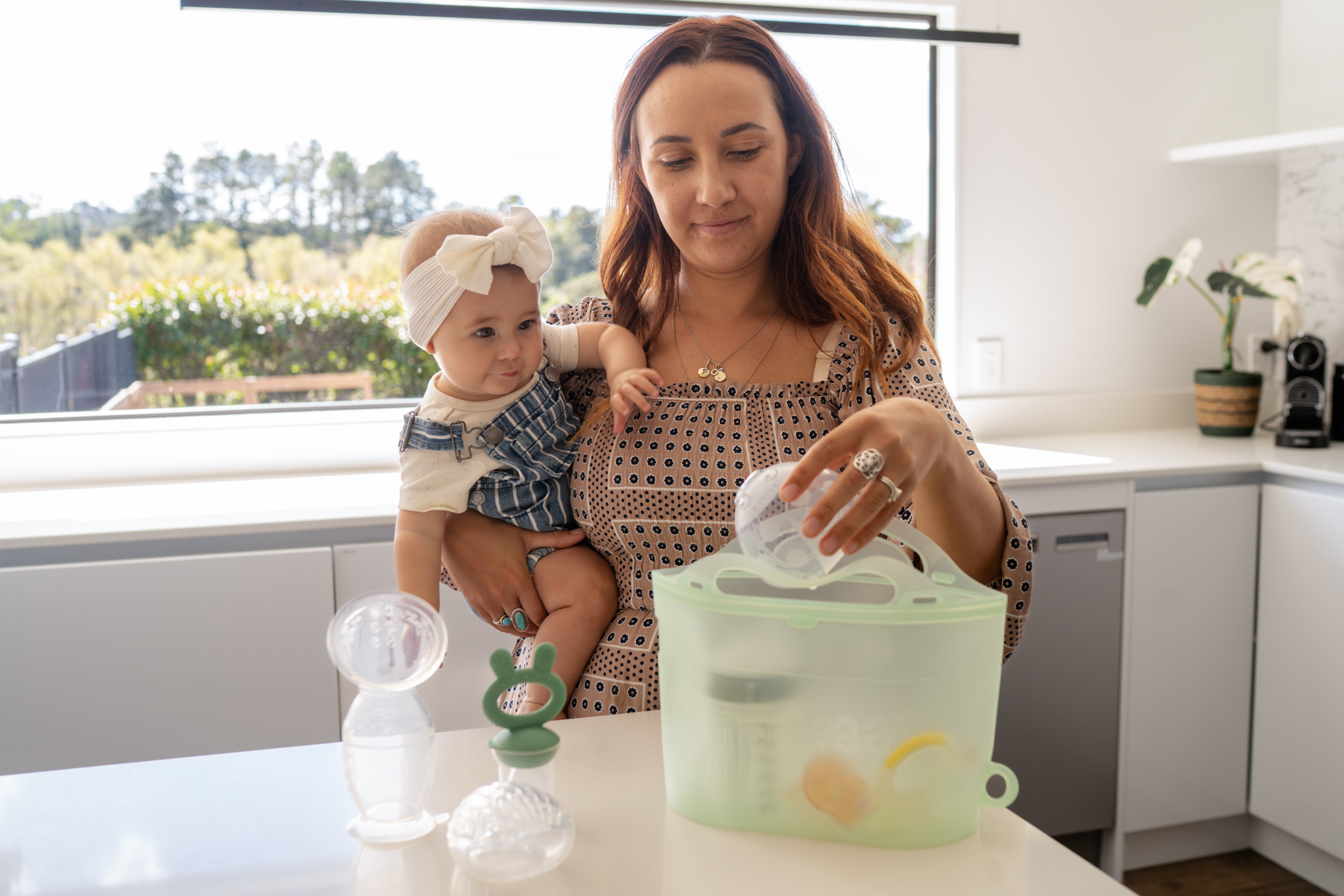 Haakaa Multipurpose Steamer and Steriliser Bag (Lime)