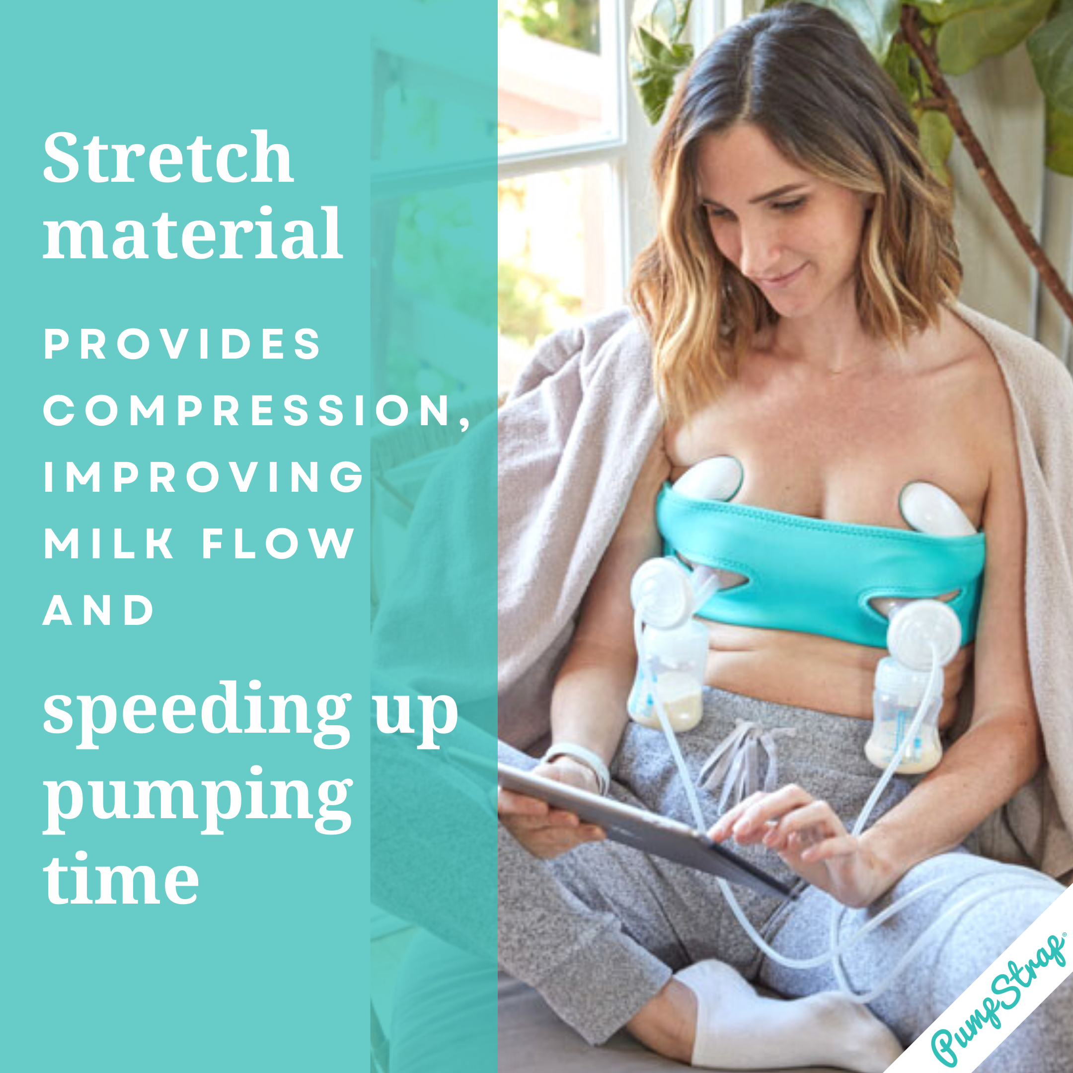 Lavie Pump Strap Hands-Free Pumping & Nursing Bra