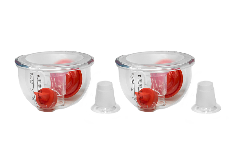 imani Handsfree Cup Set (Clear) - One Pair