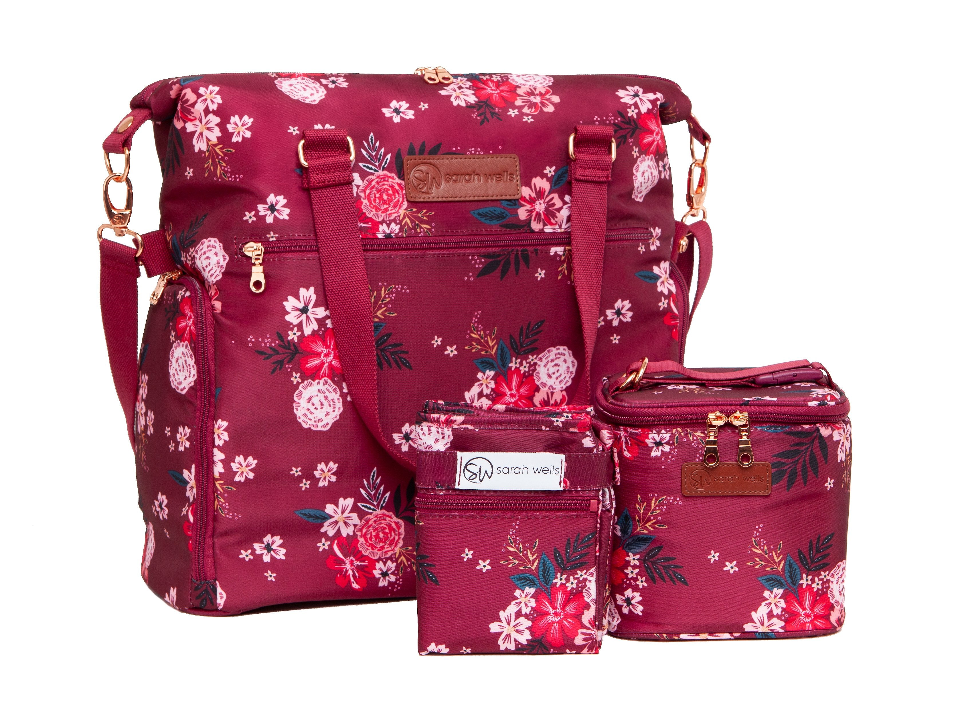 Sarah Wells Breast Pump Bag (Lizzy-Berry Bloom)