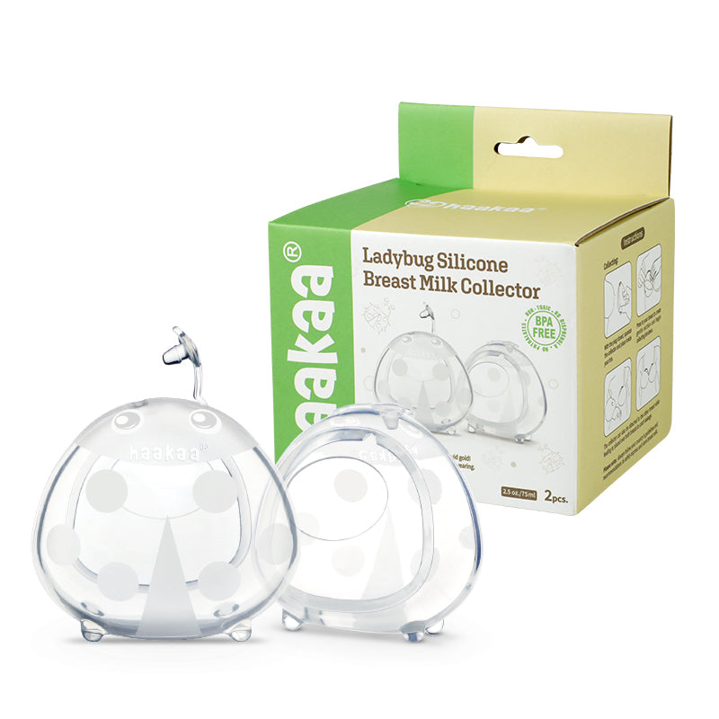 Haakaa Ladybug Silicone Milk Collector - 2pcs (40ml/75ml)