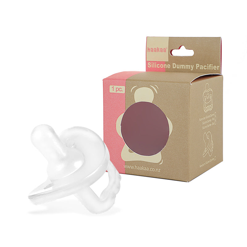 Haakaa Newborn Silicone Dummy (Pacifier) — Clear