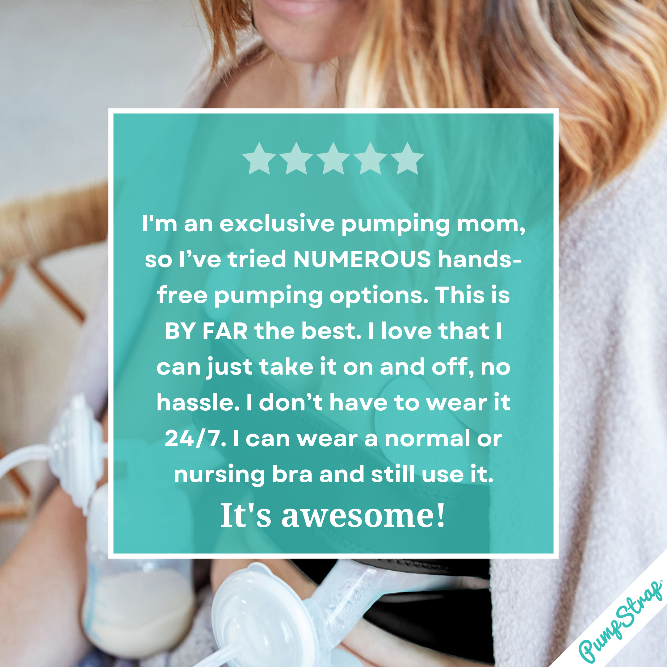 Lavie Pump Strap Hands-Free Pumping & Nursing Bra