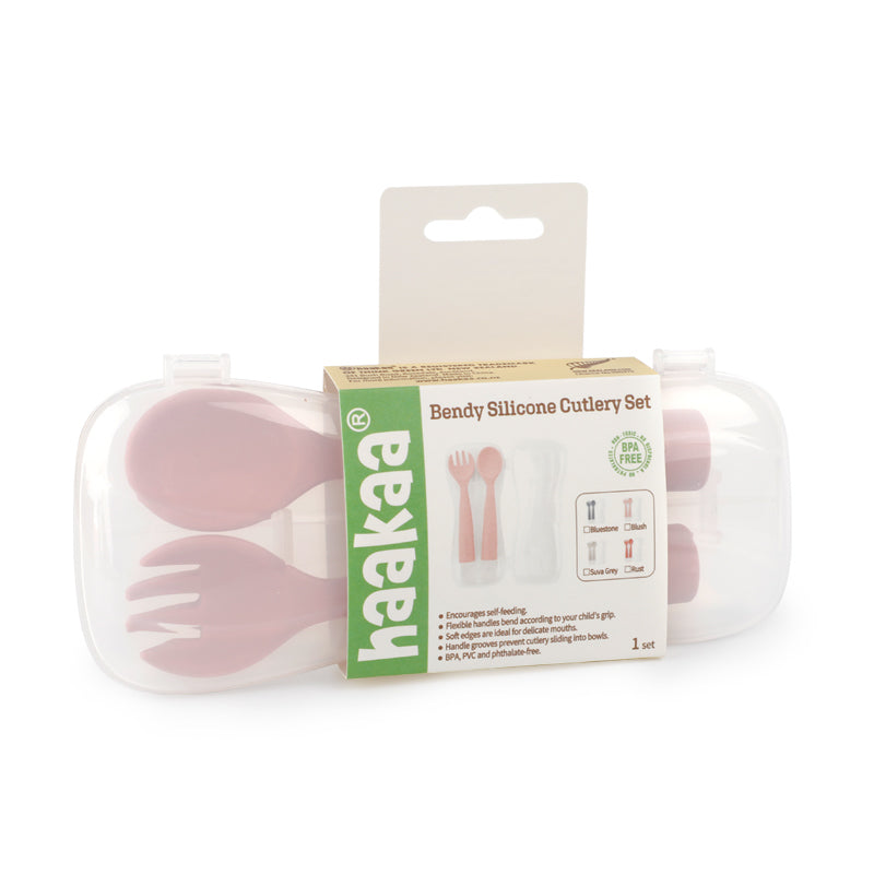 Haakaa Bendy Silicone Cutlery Set