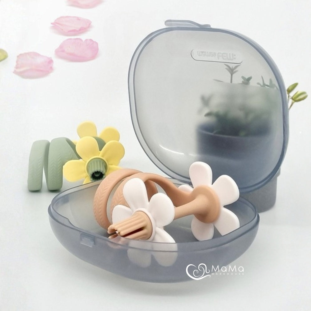 Mamas Tem Serpent Bloom Teether with Case