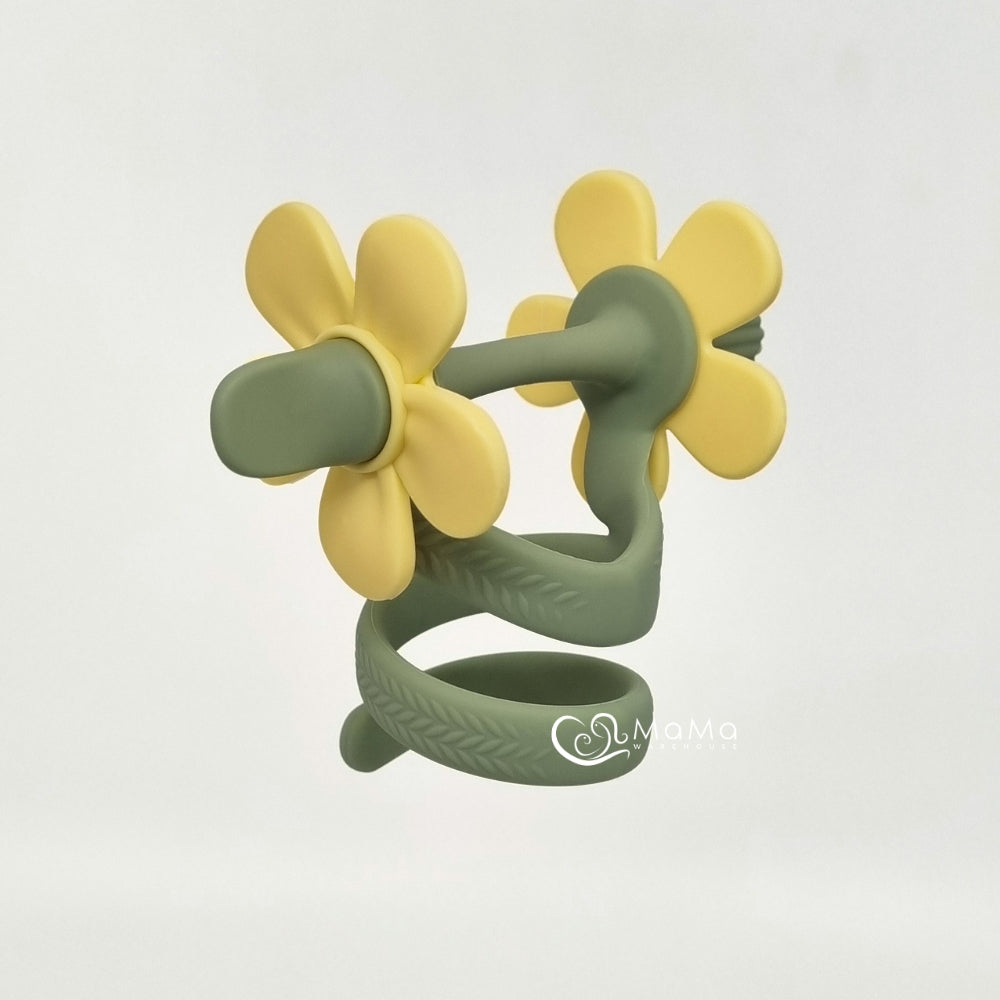 Mamas Tem Serpent Bloom Teether with Case