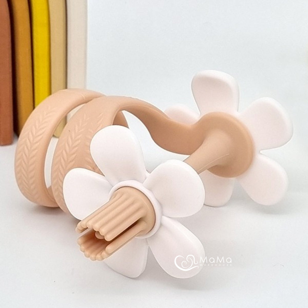 Mamas Tem Serpent Bloom Teether with Case