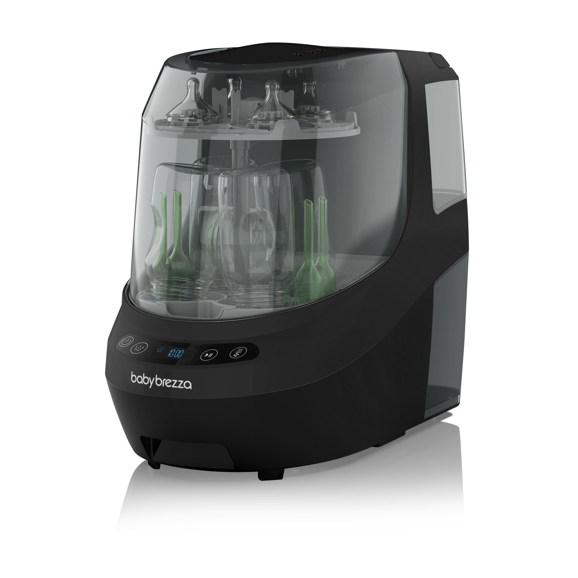Baby Brezza Bottle Washer Pro (White/Black) with Accessories Bundle (B)