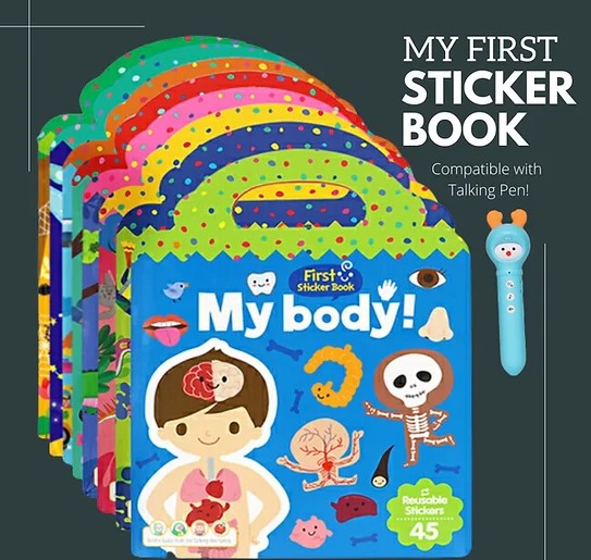 Alilo My First Sticker Book in English - Early Learning (Educational Talking Pen Expansion Pack)