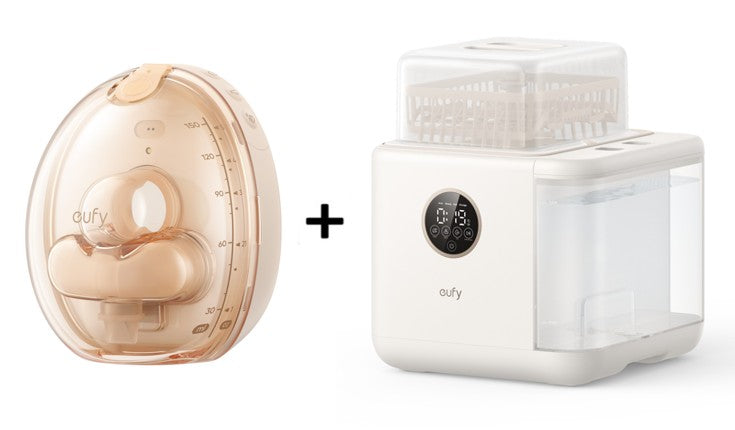 eufy Breast Pump S2 Pro and Bottle Washer S1 Pro Bundle (A)
