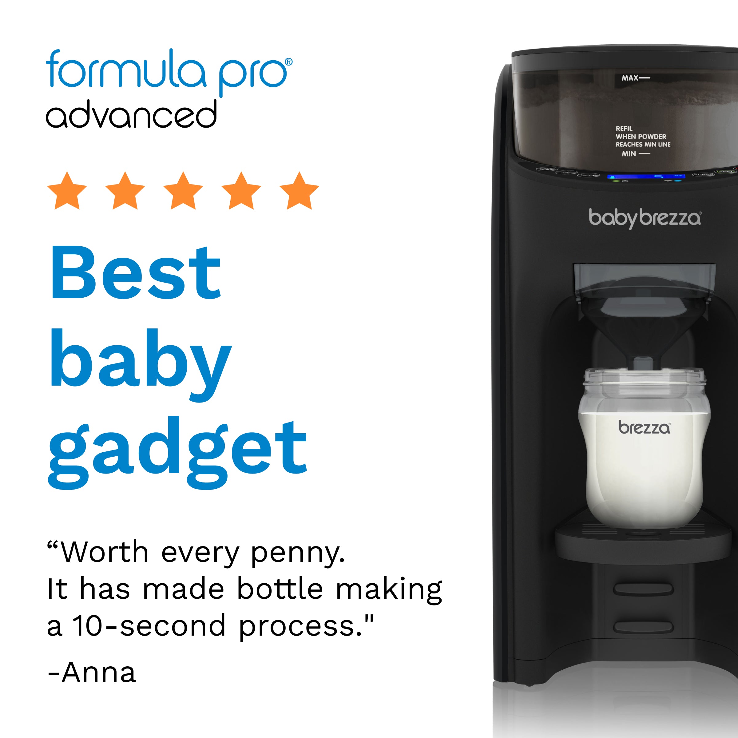 Baby Brezza Formula Pro Advanced - Black/White