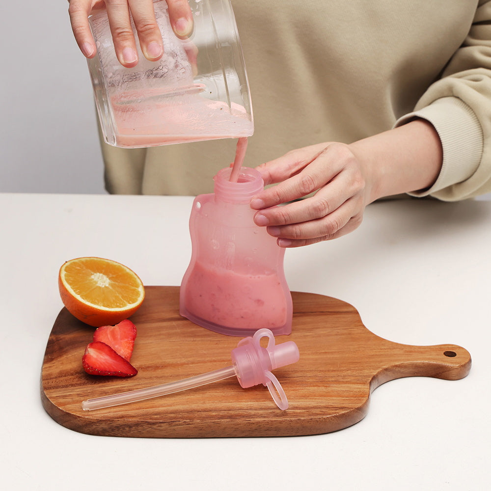 Haakaa Silicone Yummy Pouch (130ml) / Haakaa Fortune Cat Silicone Goody Pouch (170ml) - Lemon