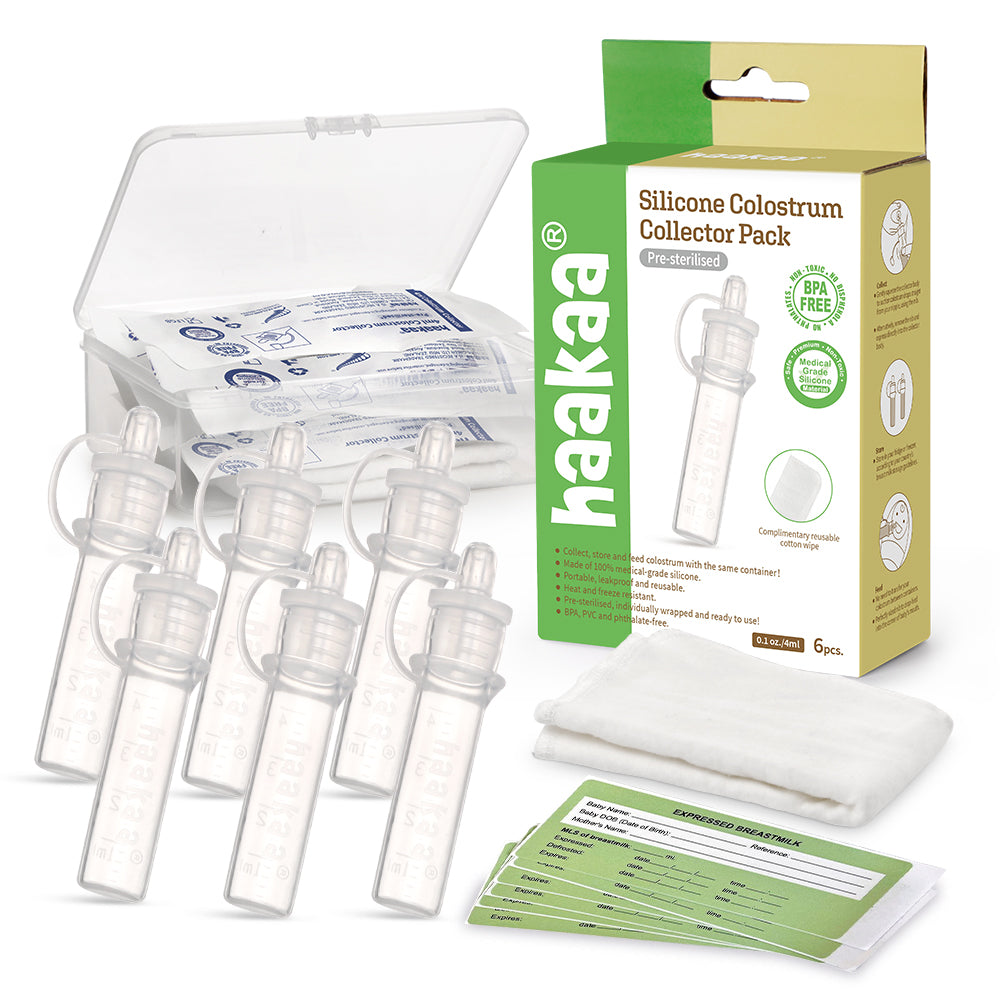 Haakaa Pre-Sterilized Silicone Colostrum Collector Set (2pcs/6pcs)/Feeding Pack (6pcs)