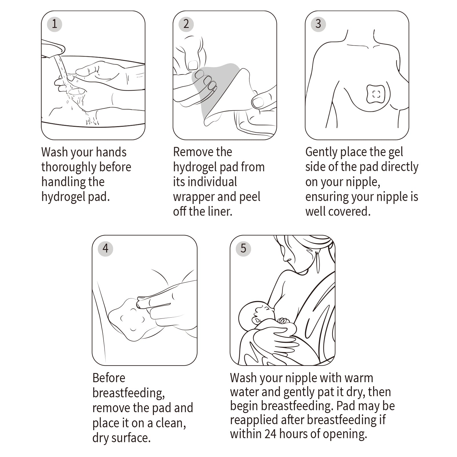 Haakaa Soothing Hydrogel Breast Pads