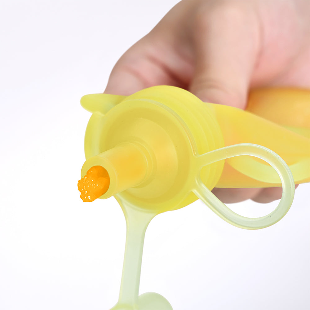 Haakaa Silicone Yummy Pouch (130ml) / Haakaa Fortune Cat Silicone Goody Pouch (170ml) - Lemon