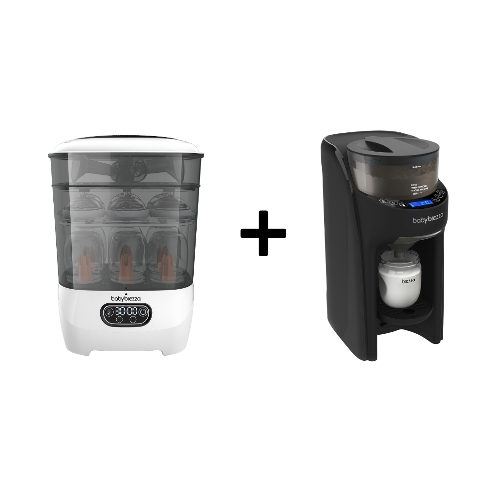 Baby Brezza Steam Steriliser and Formula Pro (Black/White) Bundle G/H