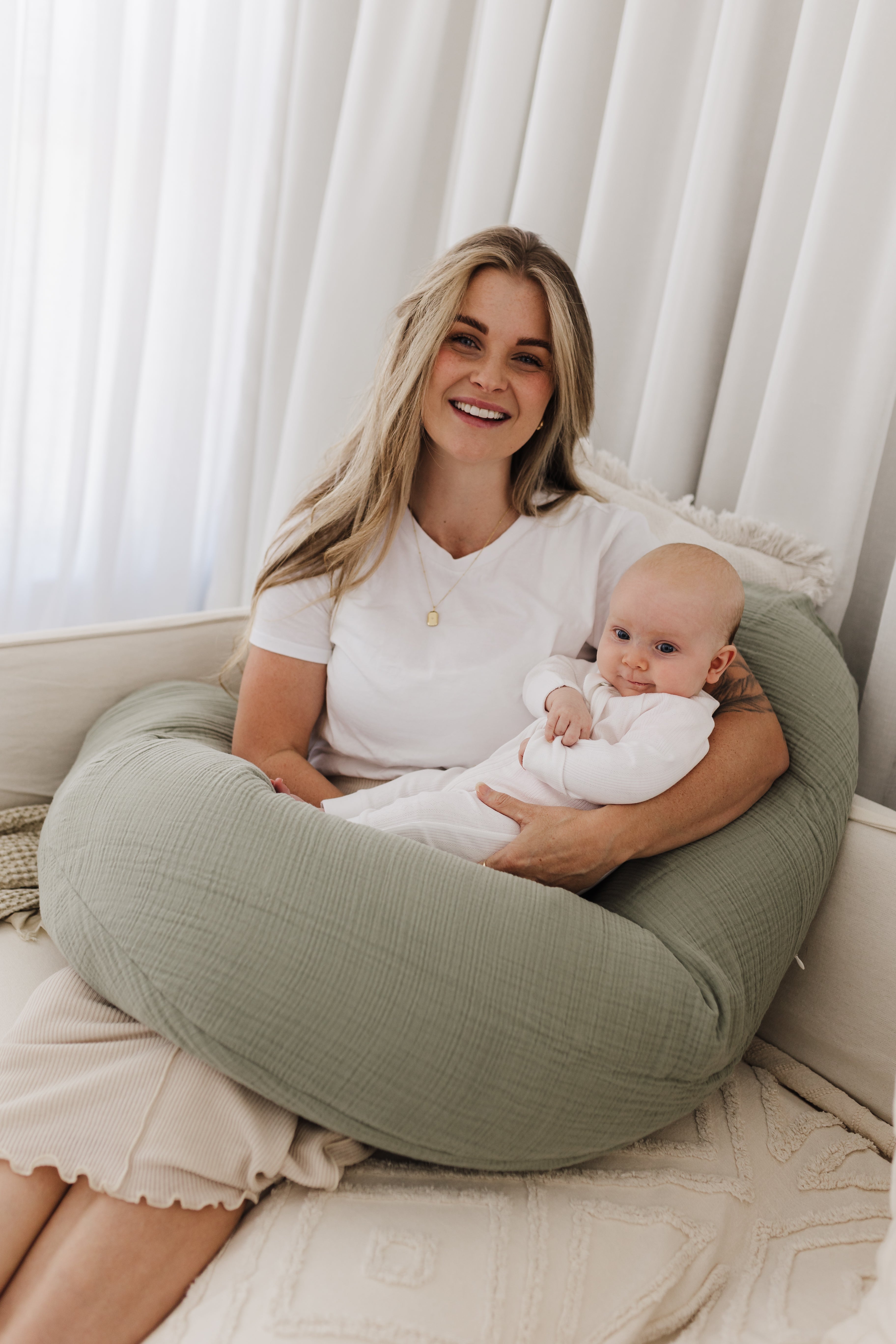 Theraline Muslin Maternity & Nursing Pillow