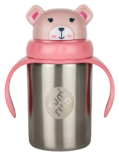 Tum Tum Stainless Steel Tippy Up Cup 250ML - Betsy Bear